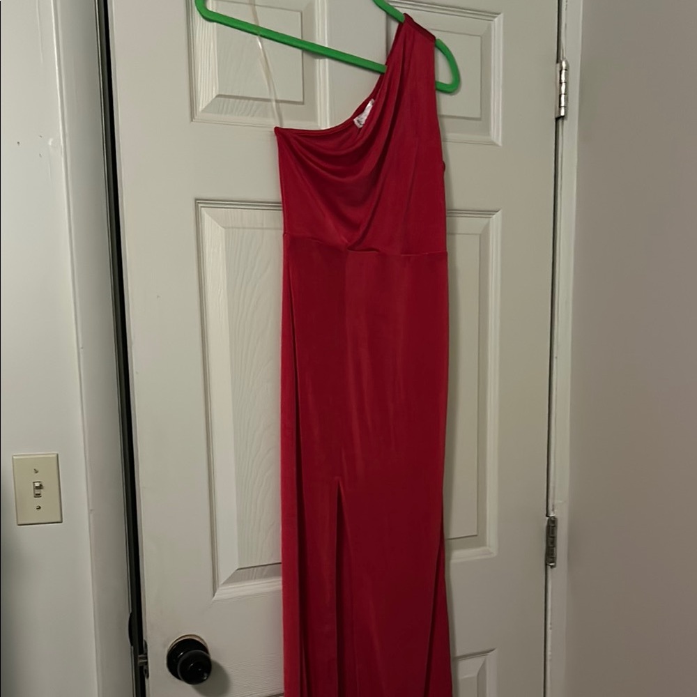 Elegant pink One-Shoulder Dress